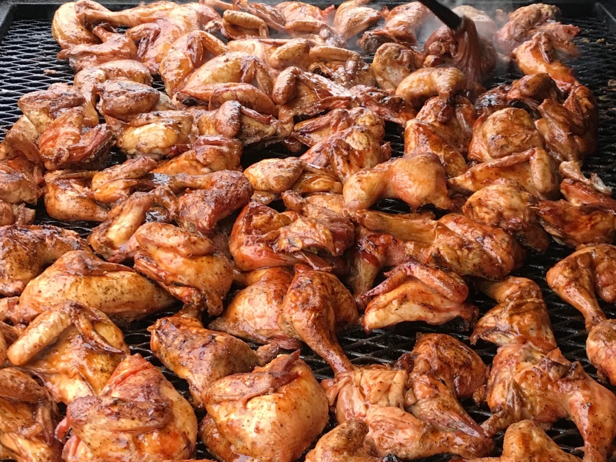 Chickens on the Grill