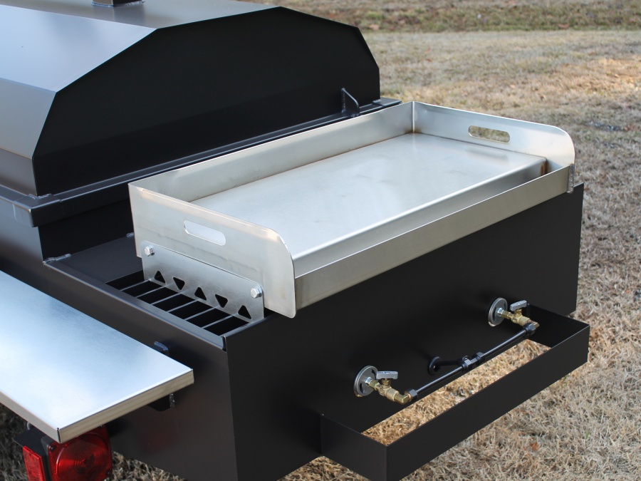 Dual Rear Pot Stove / Griddle Top Attachment